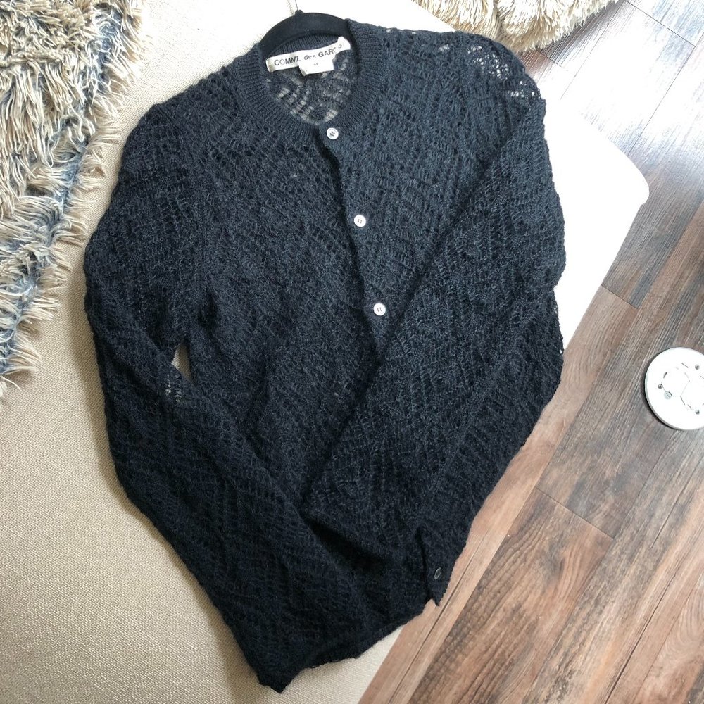 Comme des Garçons "Lace" Cardigan - Picture 2 of 8